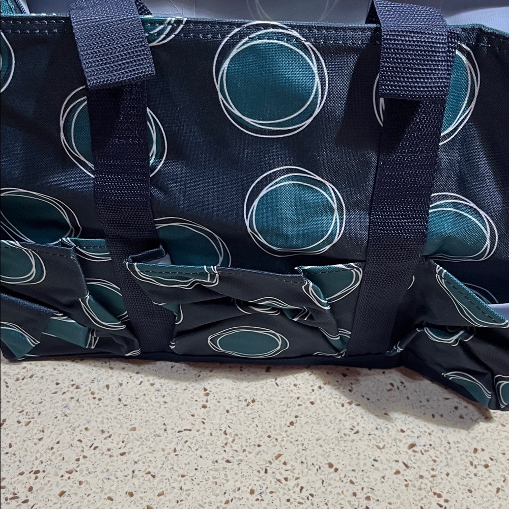 Thirty-One La-Di-Dot Zip-Top Organizing Utility tote - Picture 7 of 12